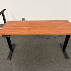 Friant 3-Stage Electric Standing Desk – Solid Wood Top – Office Quality (Bulk Available)