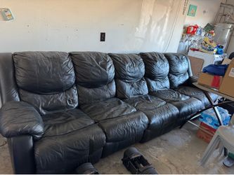 Leather sofa