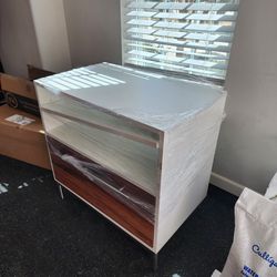 3-Piece Mid-Century Modern Office Set - Sauder Vista Key