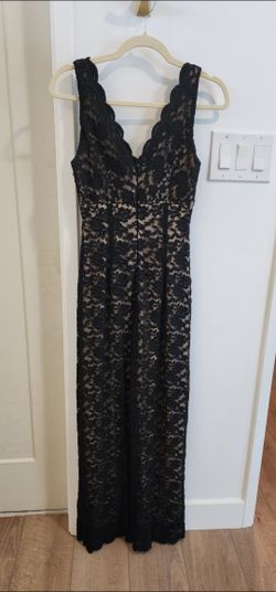 Long Lace Black Dress. Size 6. $10