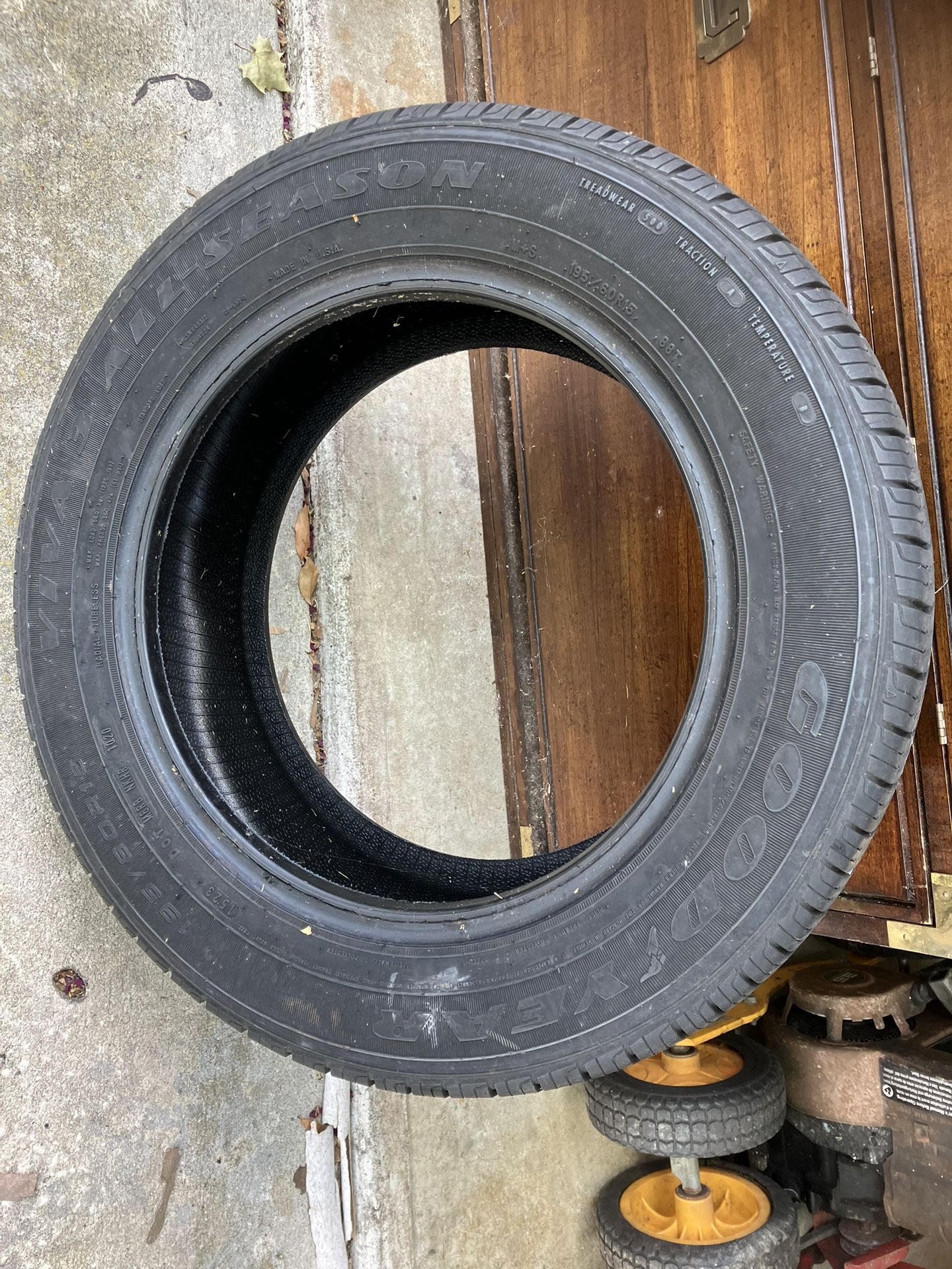 Spare Tire 165/60 R15 Tire In Good Shape Has To Be Plugged
