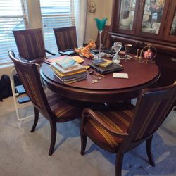 Dining Room Table And   Big  Armoire