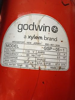 Goodwin Pump With A Quick Fitting