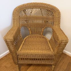 Vintage Wicker Armchair - Excellent Condition