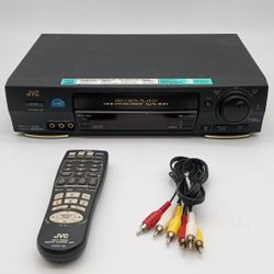 JVC ,VCR with Remote And AV Cable. Works Fine.