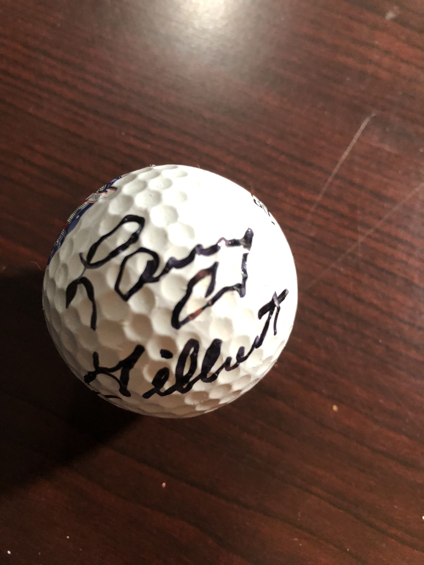 Professional Golfer Larry Gilbert Autographed Golf Ball From The Bell South Sr Open