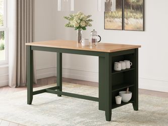 Gesthaven Natural/Green Counter Height Dining Table