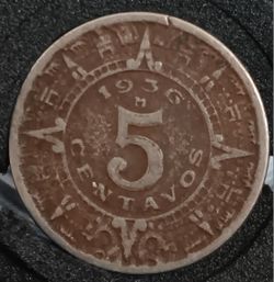 Mexican Monograms 5cent Coins