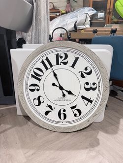 Large Farmhouse Wall Clock
