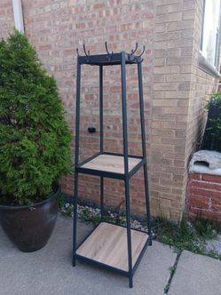 Industrial style  brand New Coat Rack With Shelves and Hooks