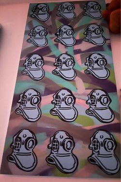 Vintage Diving Helmet Art