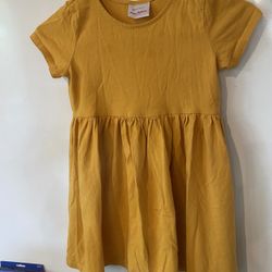 Hanna Anderson Girl Dress Yellow size 120 US 6-7