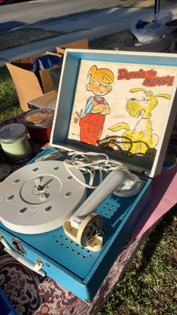 Small vintage record player