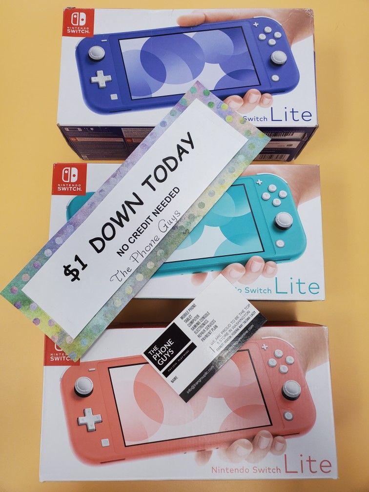 Nintendo Switch Lite Brand New Gaming Console - $1 DOWN PAYMENT - NO CREDIT NEEDED