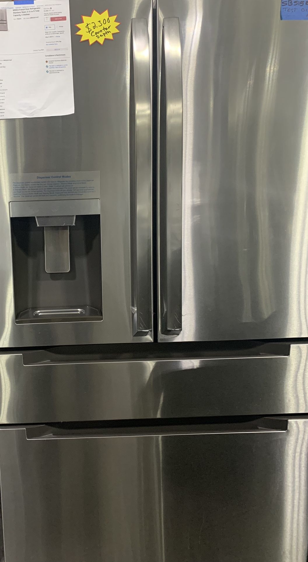 Refrigerator Counter Dept Stainless Steel- Great Deal