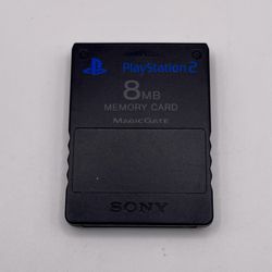 Official Genuine OEM Sony PlayStation 2 PS2 Memory Card Black 8MB
