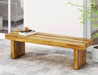 Datona Wood Outdoor Patio Bench. retail price $169 our price $100 and we have 3 Benches each for $100 Noble House Model # 94403 L-4881