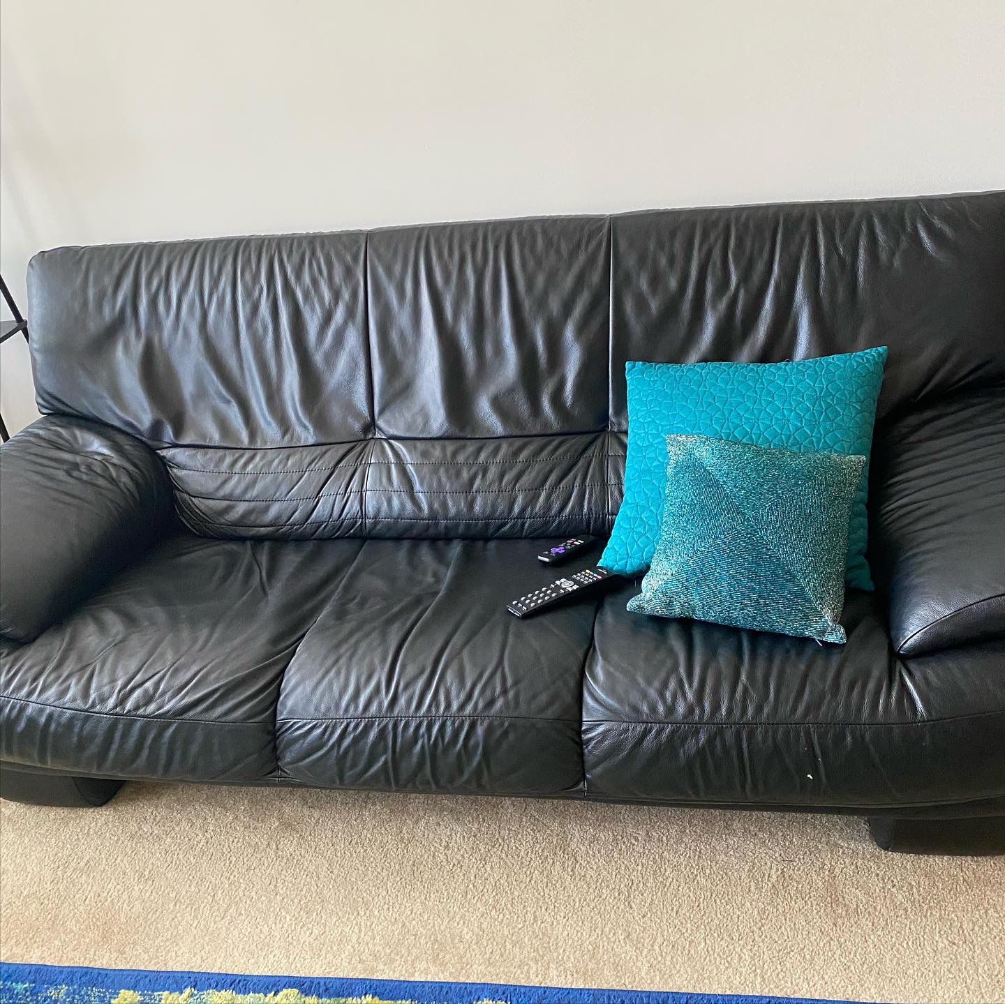 Genuine Italian Leather Sofa Set by Natuzzi FOR SALE!
