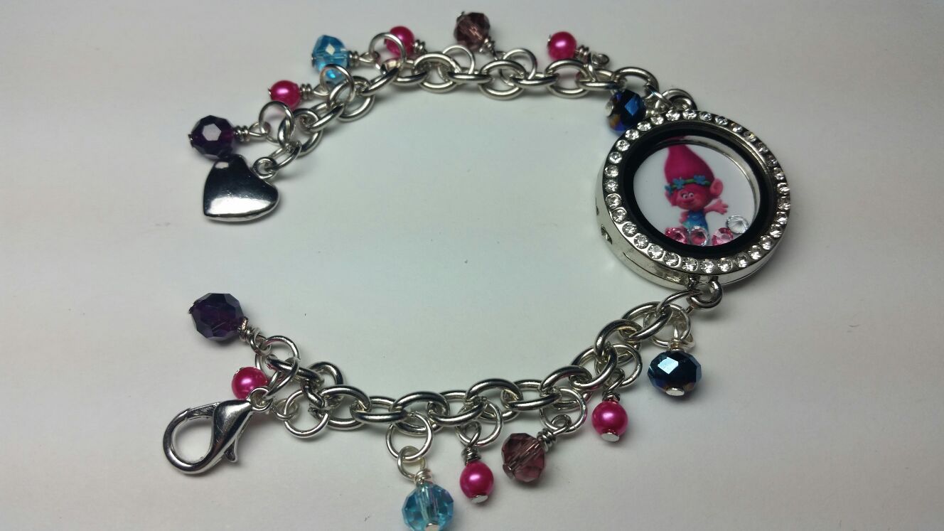 Trolls Beaded Charm Bracelet