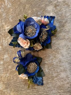 Blue Corsage 
