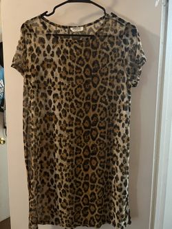 Rave Cheetah Mesh Cover Up