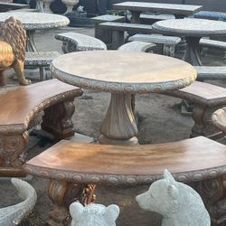 Concrete Table Set
