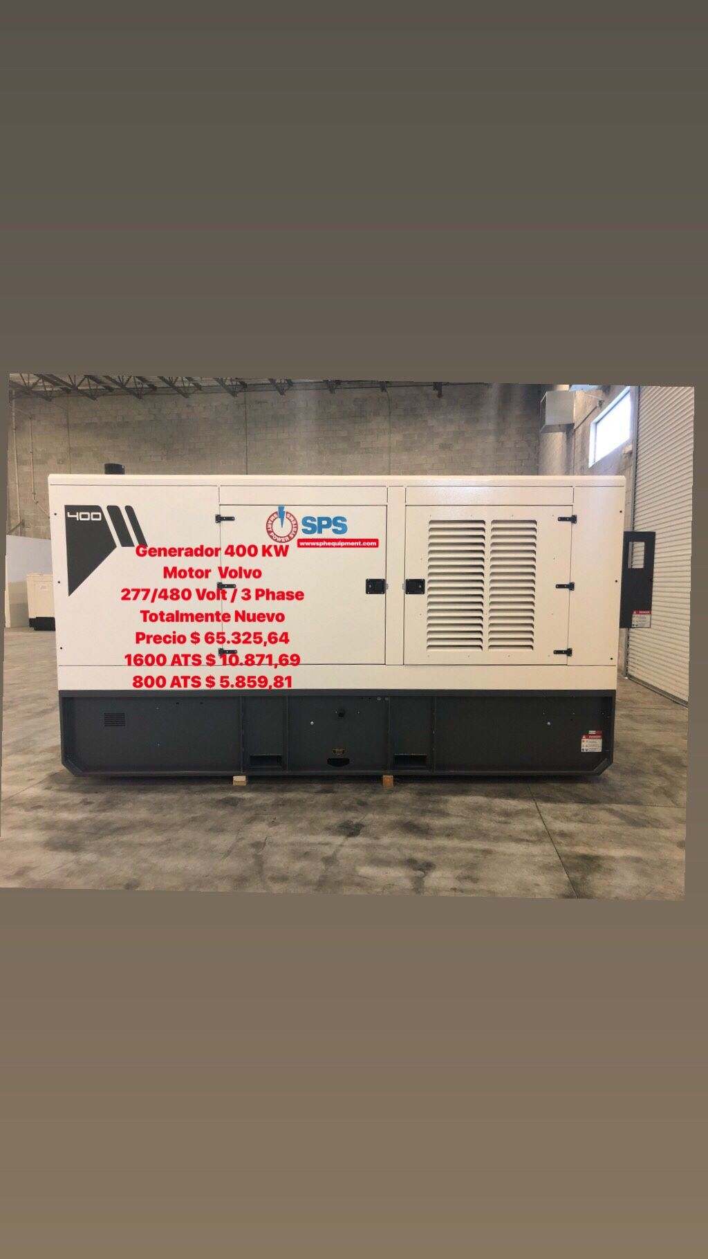 Generator 400KW