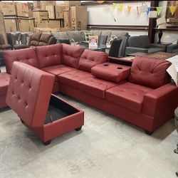 Heights sectional with ottoman & couch sofa