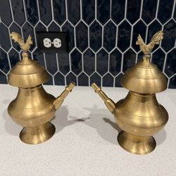 Brass traditional Nepalese Karuwas water vessel From India