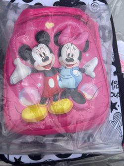Mini and regular size backpacks Disney and hello kitty