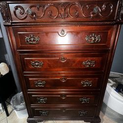 Wooden Tall Dresser 