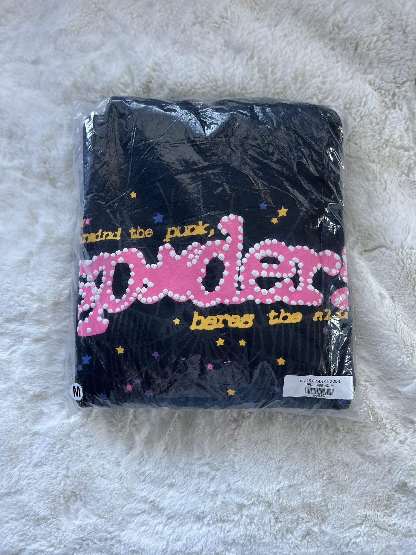 Sp5der P*NK V2 Hoodie - Black