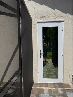 32” impact door.