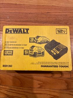 Dewalt 12V Battery Kit with 5 and 3 ah batteries