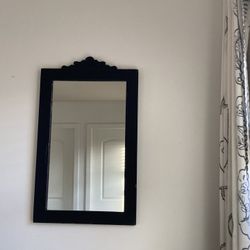 Black Framed Antique Mirror