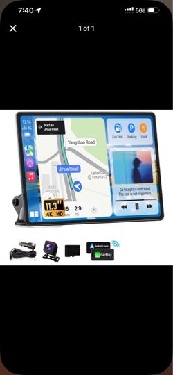 Largest 11.3" Portable Apple Carplay Screen Wireless Car Play & Android/La pantalla portátil más grande de 11,3” de Apple Carplay Wireless Car Play y 