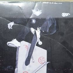 Pre-owned Vintage Old Skaters EMPTY BOX VTG  2002 Signed / Drawings By ETHAN FOWLER Vans Nova Skate Shoes Box Only Size 10 White Mid/ Grey  