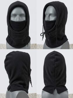 Black Fleece Balaclava Full Face Mask