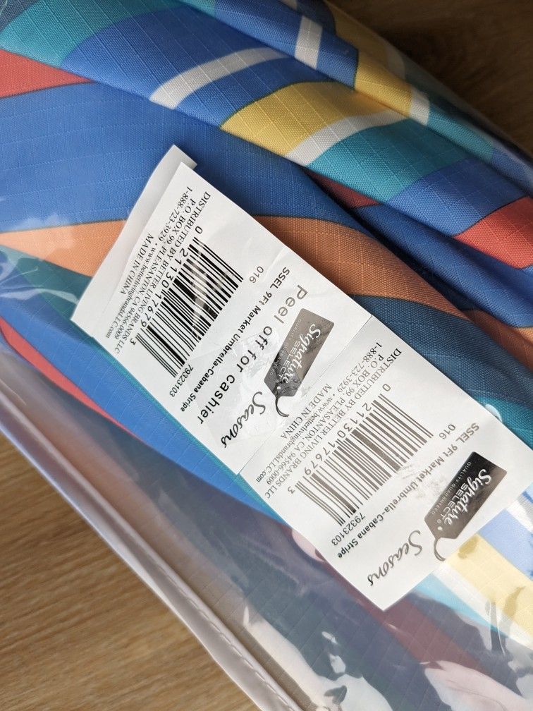 Market Umbrella Cabana Stripe