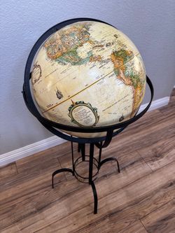 Replogle 16” Globe Map with Metal Stand