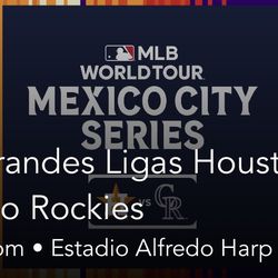 Astros Mexico City Tickets 