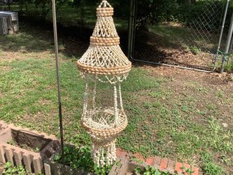 Seashell Hanging Planter Chandelier