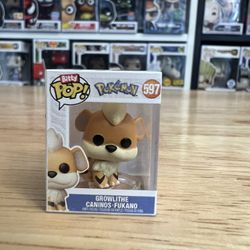 BITTY Growlithe Pokemon Funko Pop #597 Pokémon Vinyl Figure TCG Niantic Fire