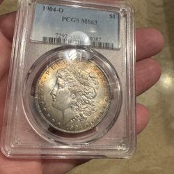 1904-O Morgan Silver Dollar MS63 Toned  