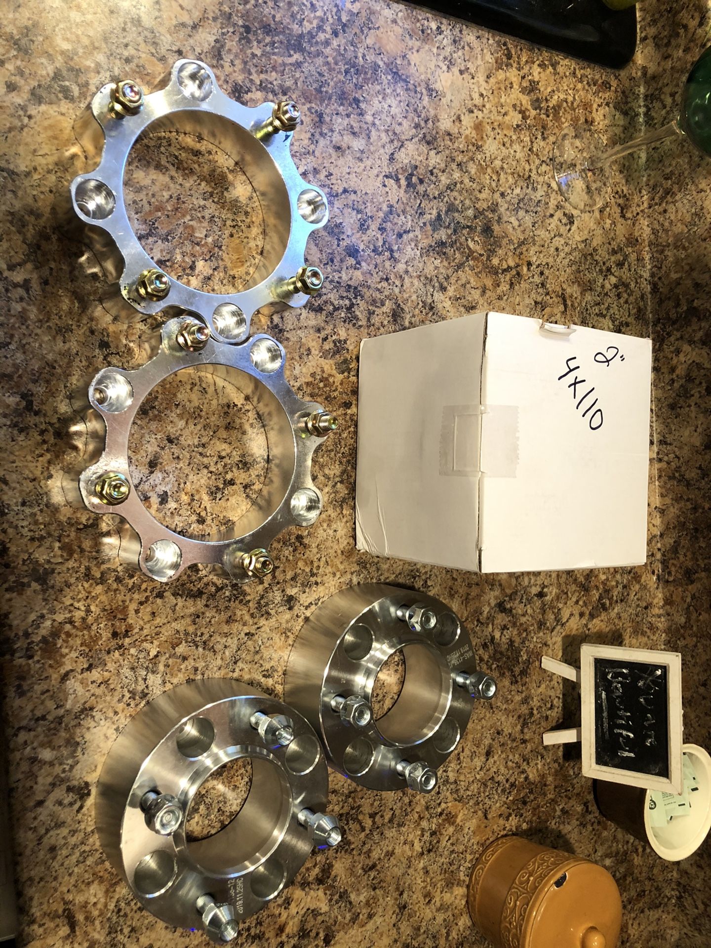 Wheel spacers Honda And others 2” 4x110 (2 pairs) and 4x144 1 1/2”