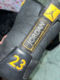 Air Jordan Sneakers Black and Yellow