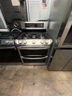 LG Stainless Steel Double Oven Gas Range