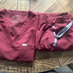 Burgundy Figs Scrubs