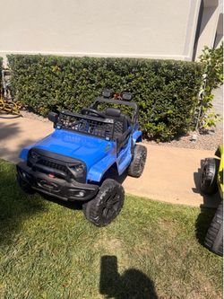 Blue ride on jeep 24v