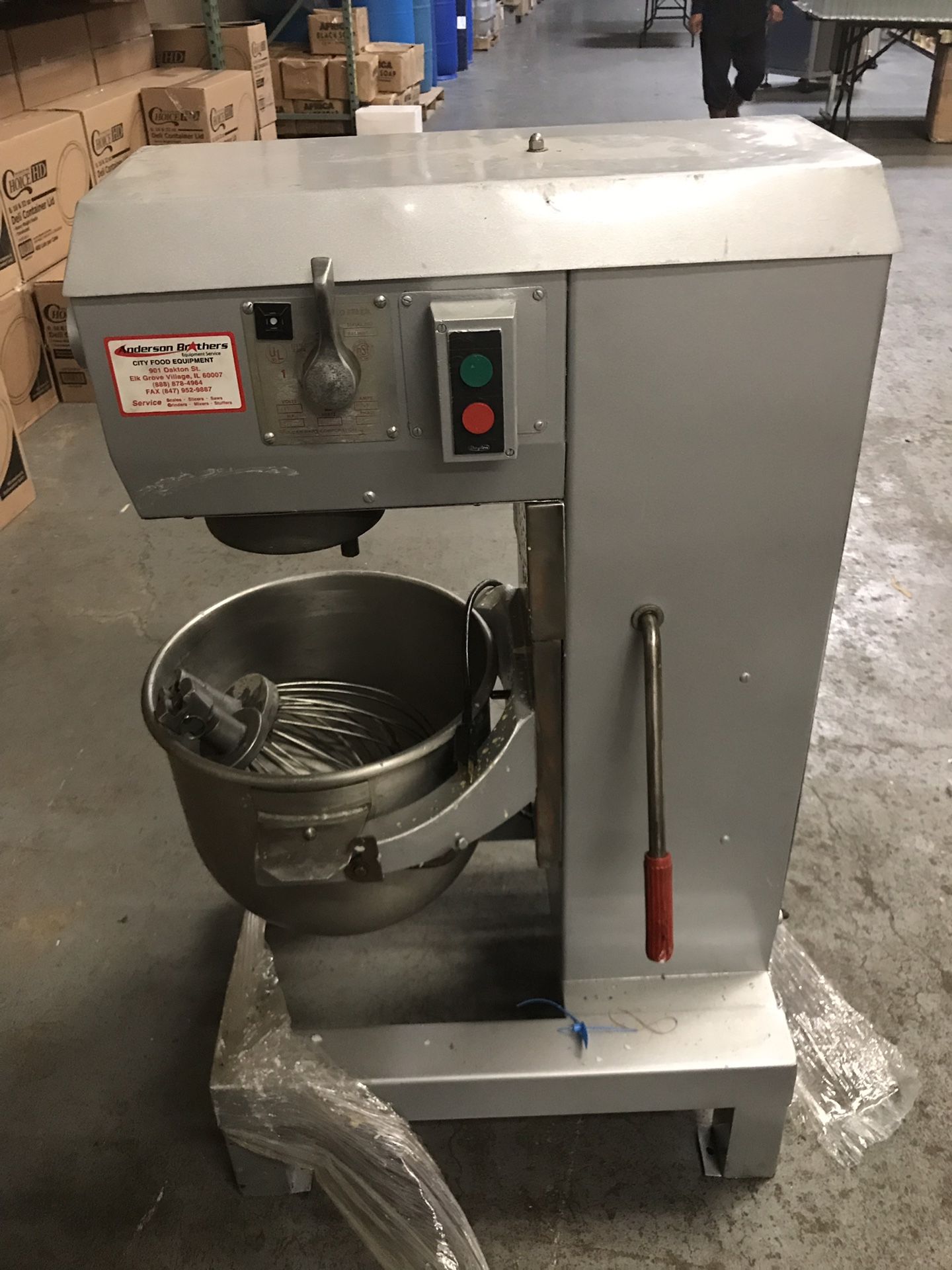 Vulcan Commercial Automix Pizza Dough Mixer FM-30 with Stainless Bowl with attachments